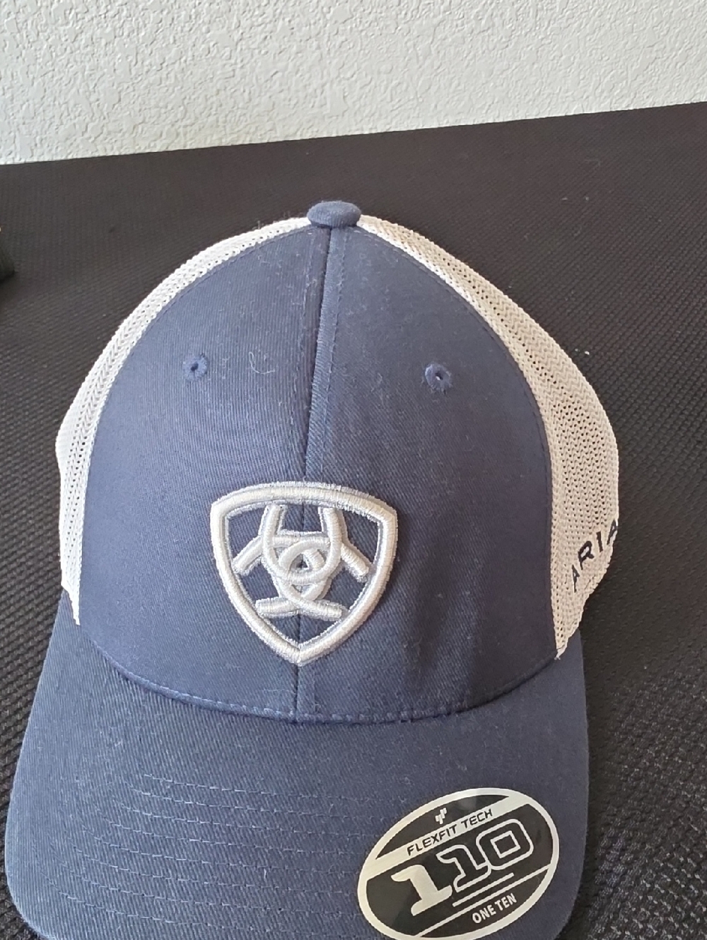 Ariat Navy and White Mesh Trucker Hat